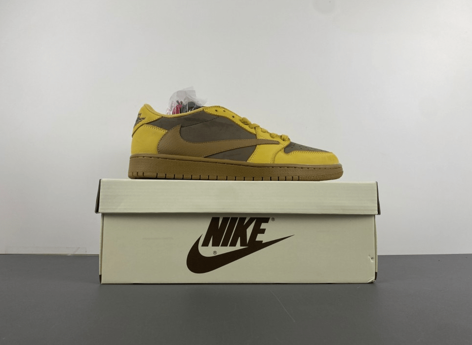 Travis Scott x Air Jordan 1 Low "Yellow Card" DM7866 - 665 – Canary/Black - Dune Goons