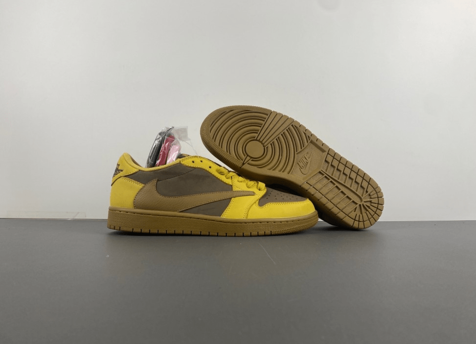 Travis Scott x Air Jordan 1 Low "Yellow Card" DM7866 - 665 – Canary/Black - Dune Goons