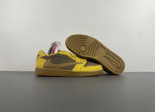 Travis Scott x Air Jordan 1 Low "Yellow Card" DM7866 - 665 – Canary/Black - Dune Goons