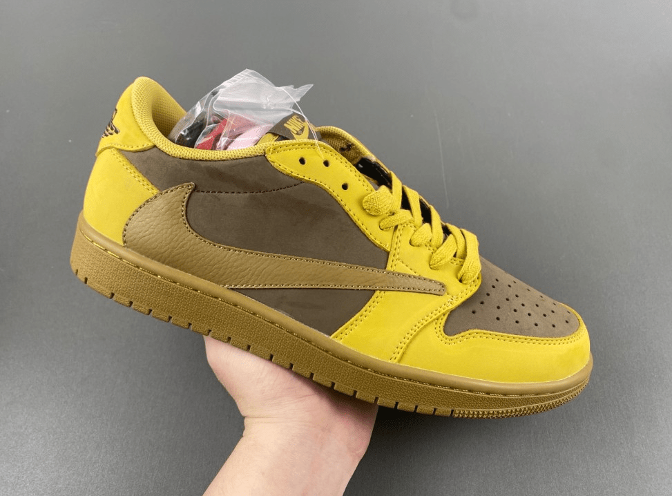 Travis Scott x Air Jordan 1 Low "Yellow Card" DM7866 - 665 – Canary/Black - Dune Goons