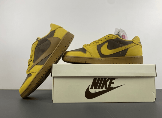 Travis Scott x Air Jordan 1 Low "Yellow Card" DM7866 - 665 – Canary/Black - Dune Goons
