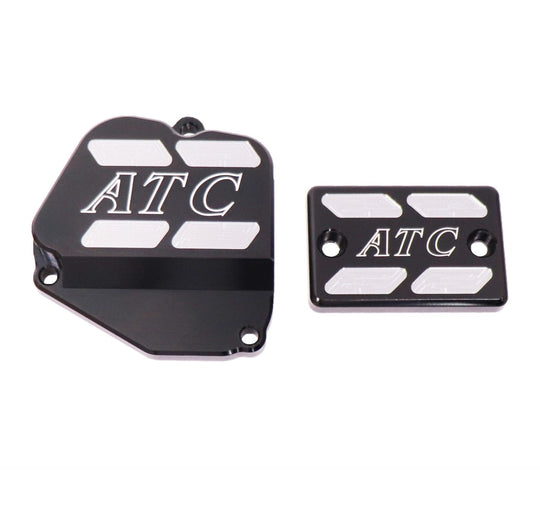TRX250R / ATC250R Billet Throttle & Brake Cover Set – Black or Polished - Dune Goons