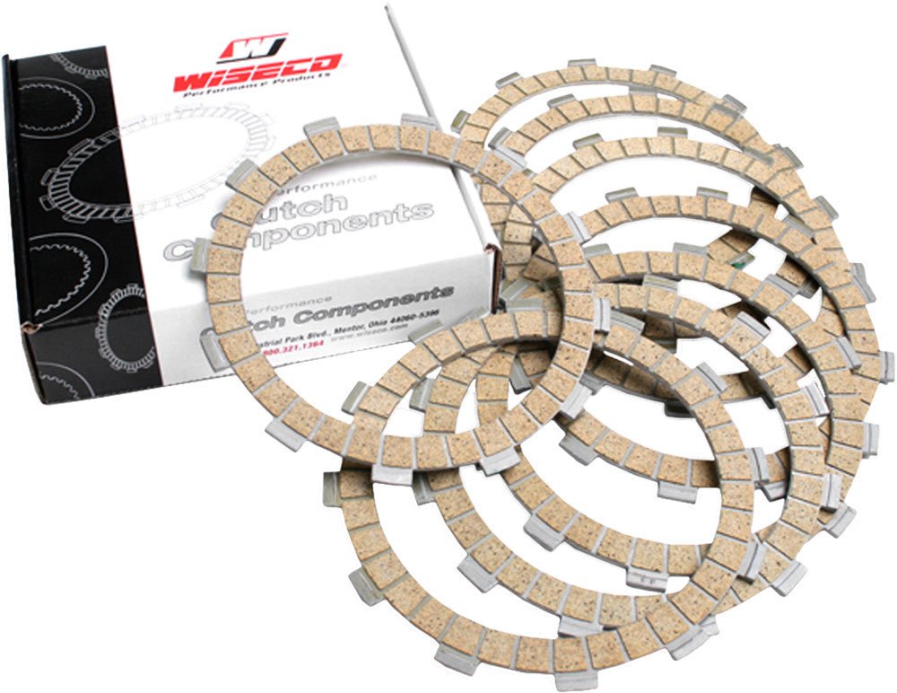 Wiseco 8 - Fiber Friction Plate Kit Honda CRF450R / CRF450X (2004–2017) - Dune Goons