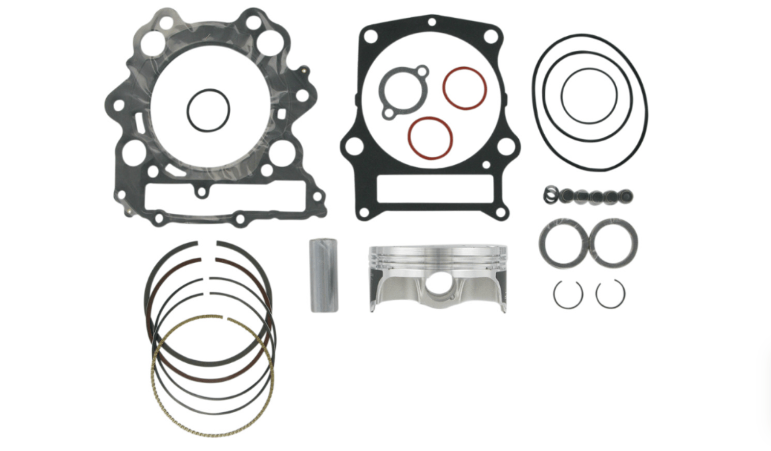 Wiseco Forged Series Piston Kit with Gaskets - Yamaha YFM660 Grizzly/YXR660 Rhino 660 (2002 - 2008) - 101.00mm Bore (+1.00mm Oversize) - ArmorGlide® - 4 - Stroke - Dune Goons