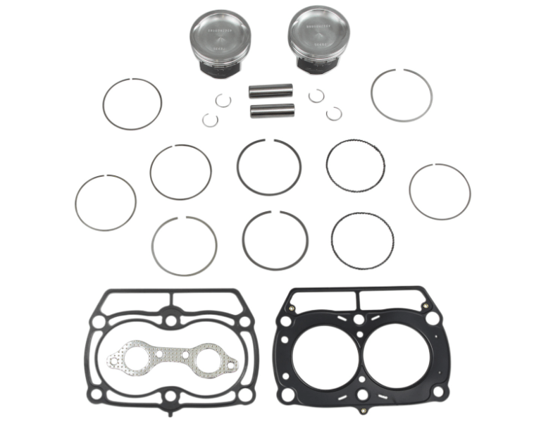 Wiseco High - Performance Forged Piston Kit with Gaskets - Polaris 800 Sportsman / Ranger (2005 - 2014) - 80.00mm Bore - 11.0:1 HIGH COMPRESSION - Dune Goons