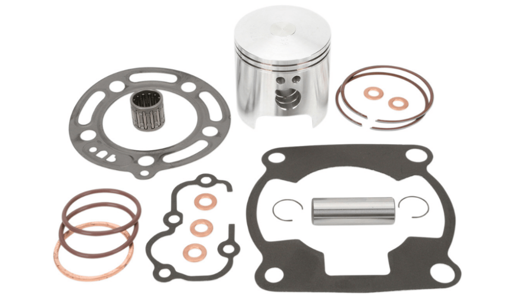 Wiseco Pro - Lite Piston Kit with Gaskets - Kawasaki KX100 / Suzuki RM100 (1998 - 2013) - 53.00mm Bore (+0.50mm Oversize) - Electrofusion - 2 - Stroke - Dune Goons