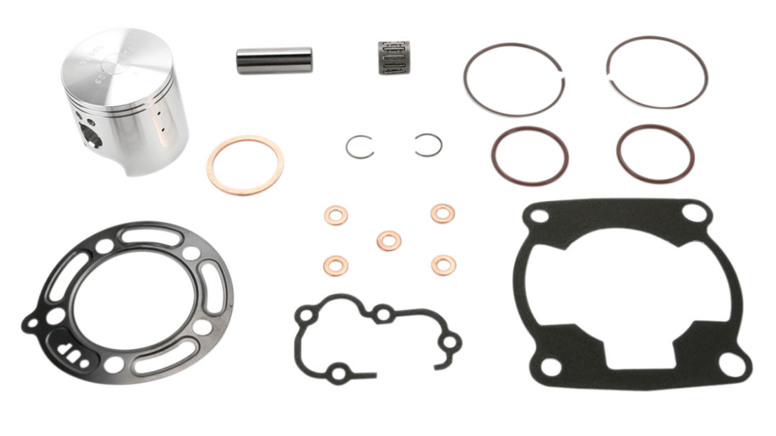 Wiseco Pro - Lite Piston Kit with Gaskets - Kawasaki KX100 / Suzuki RM100 - 54.50mm Bore (+2.00mm Oversize) - Electrofusion - 2 - Stroke - Dune Goons