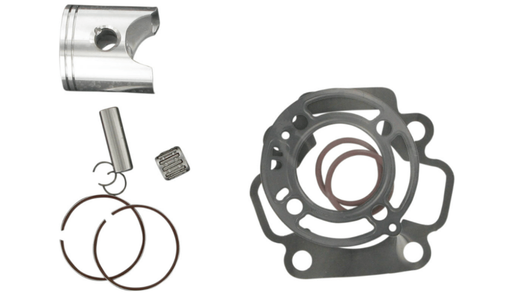 Wiseco Pro - Lite Piston Kit with Gaskets - Kawasaki KX65 / Suzuki RM65 (2000 - 2026) - 46.50mm Bore (+2.00mm Oversize) - Electrofusion - 2 - Stroke - Dune Goons