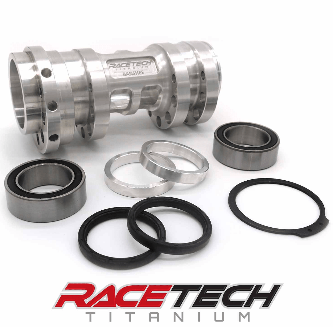 Yamaha Banshee 40mm Drag Axle Swingarm Bearing Carrier Kit – Billet Aluminum - Dune Goons