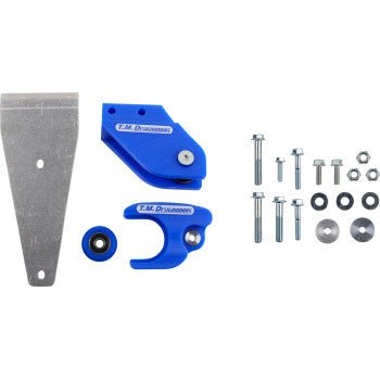 Yamaha YFZ 450R - Chain Guide and Slider Kit - T.M. Designworks - Blue - Dune Goons