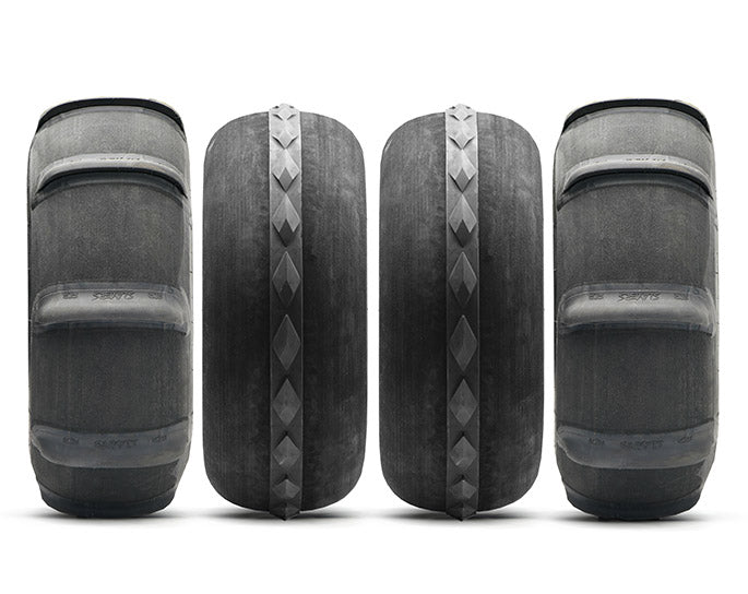 YXZ Paddle Tires Set (4) 31″ x 12″ x 15″ Slayer with Mohawk Fronts - Dune Goons