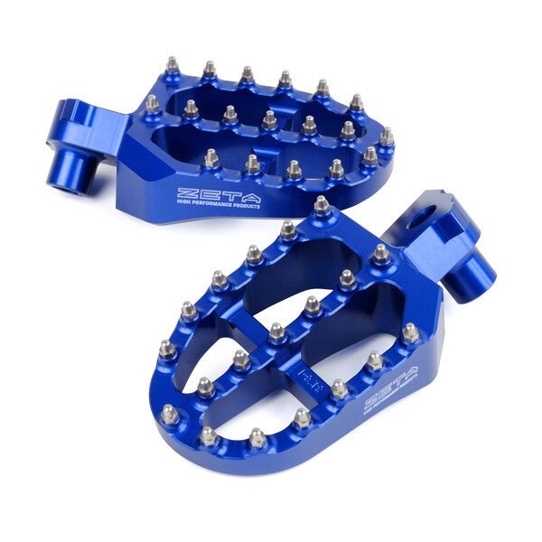 Zeta ZE93 - 1623 Aluminum Footpegs Blue – Yamaha YZ/WR/XTZ 1999 - 2026 - Dune Goons
