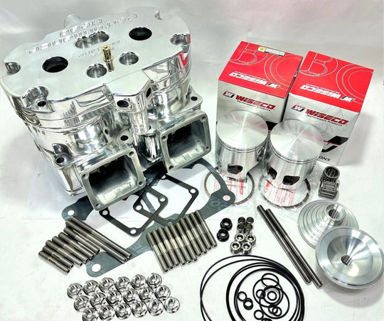 Banshee 392 Cub Polished Polish Cylinder Head 68mm Big Bore Kit Top End Rebuild