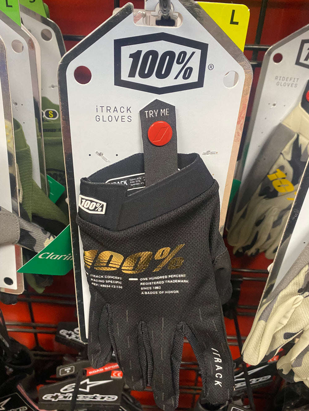 100% iTRACK Gloves