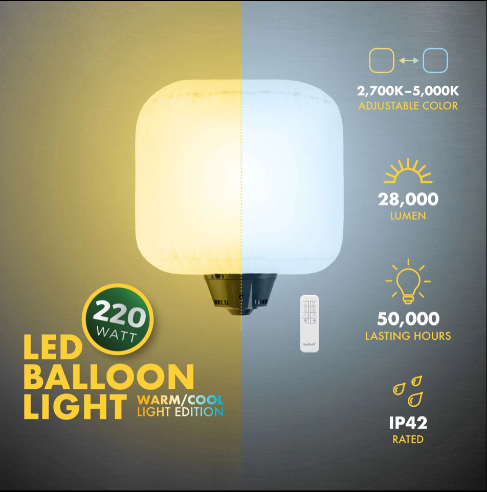 220 Watt Balloon Light Kit - SeeDevil