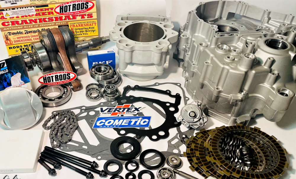 Raptor 700 700R Cases Complete Rebuilt Motor Engine Rebuild Kit Crankcases