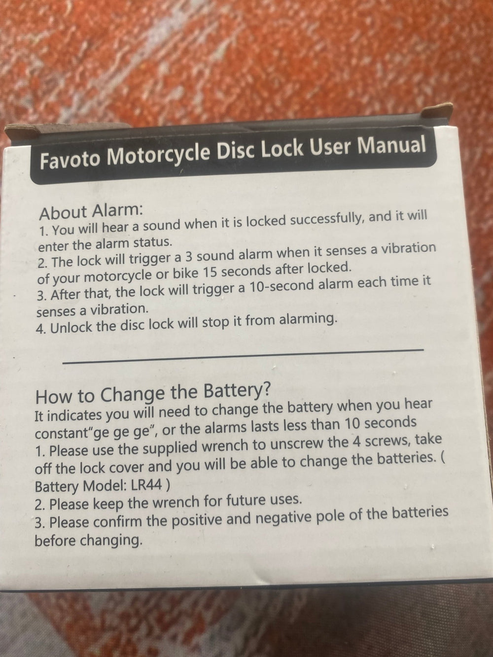 Alarm Disc Lock - Dune Goons