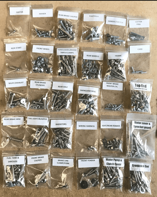 Banshee Restoration Fastener Bolt Kit - Nickel Wurks - Dune Goons