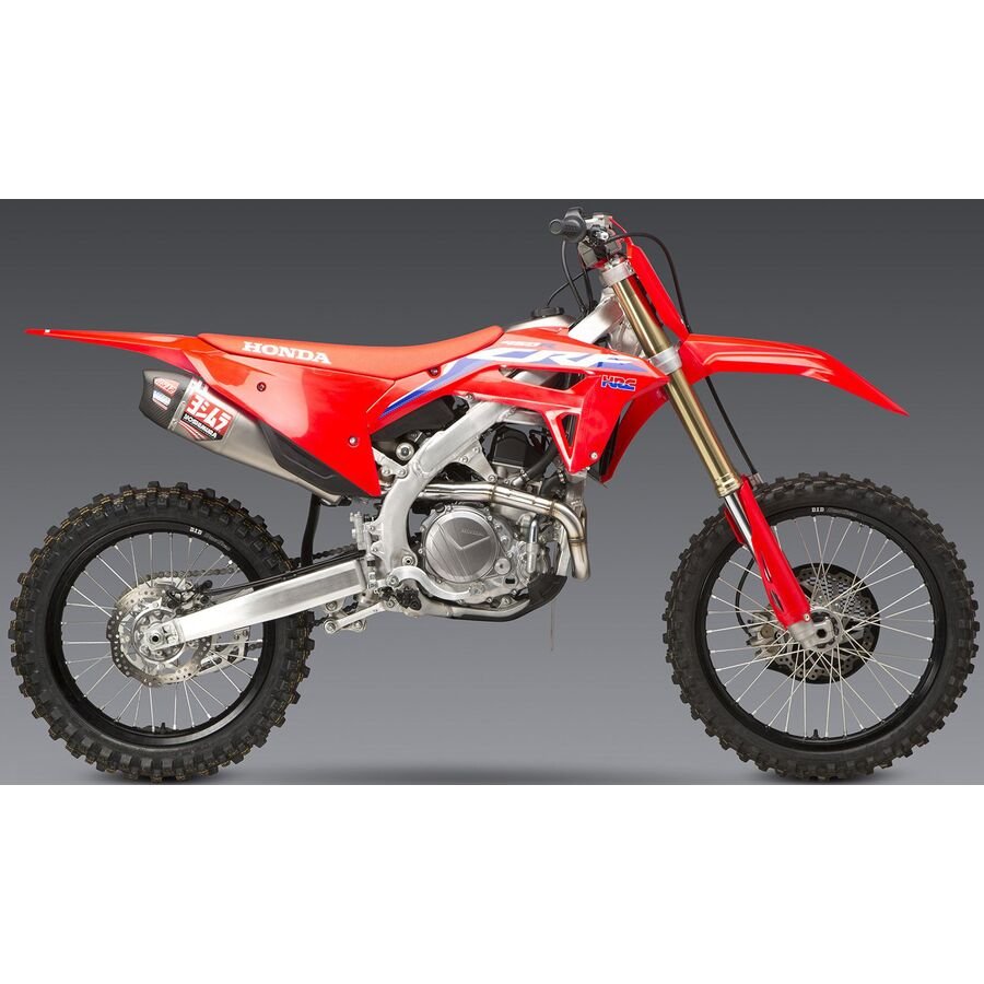 CRF450R/RX 2021 - 2024 RS - 12 STAINLESS FULL EXHAUST, W/ STAINLESS MUFFLER - Dune Goons