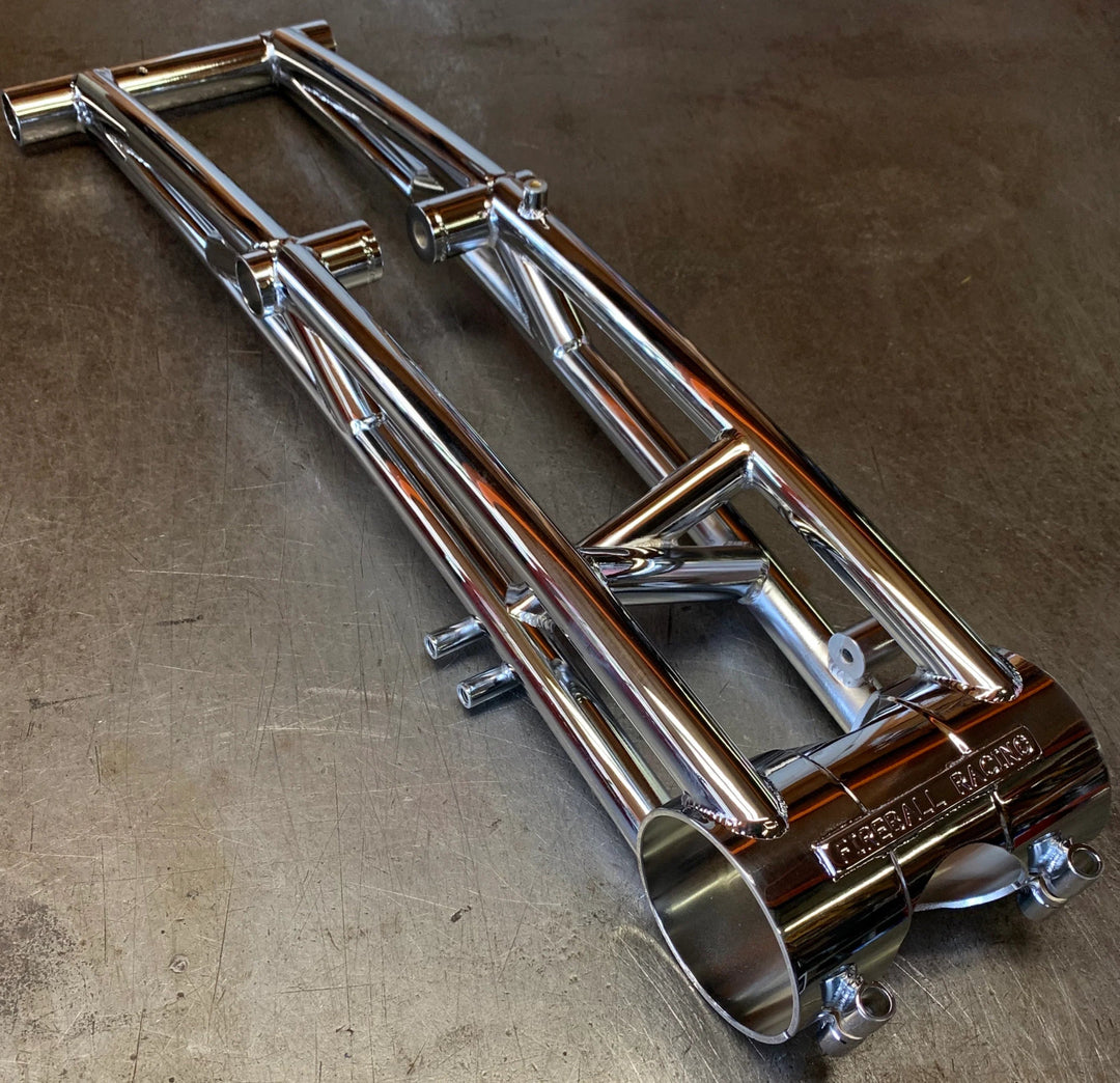 Fireball Banshee Swingarm +2–+10 (In Stock: +4 Clear Powder Coat) - Dune Goons