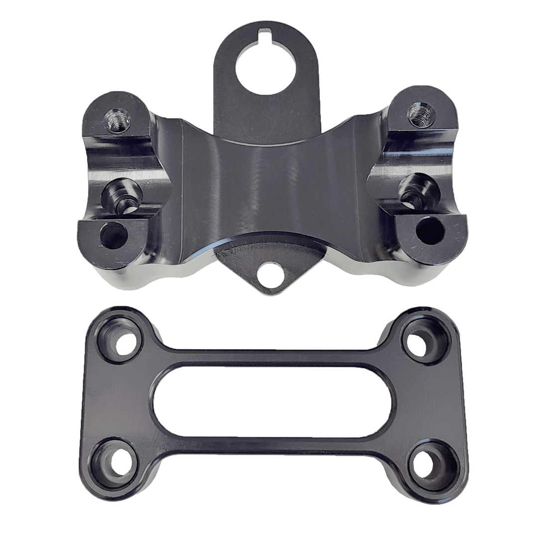 Raptor 700 Billet Aluminum Phat Bar Clamp – 1 1/8" Handlebars | Black Anodized - Dune Goons