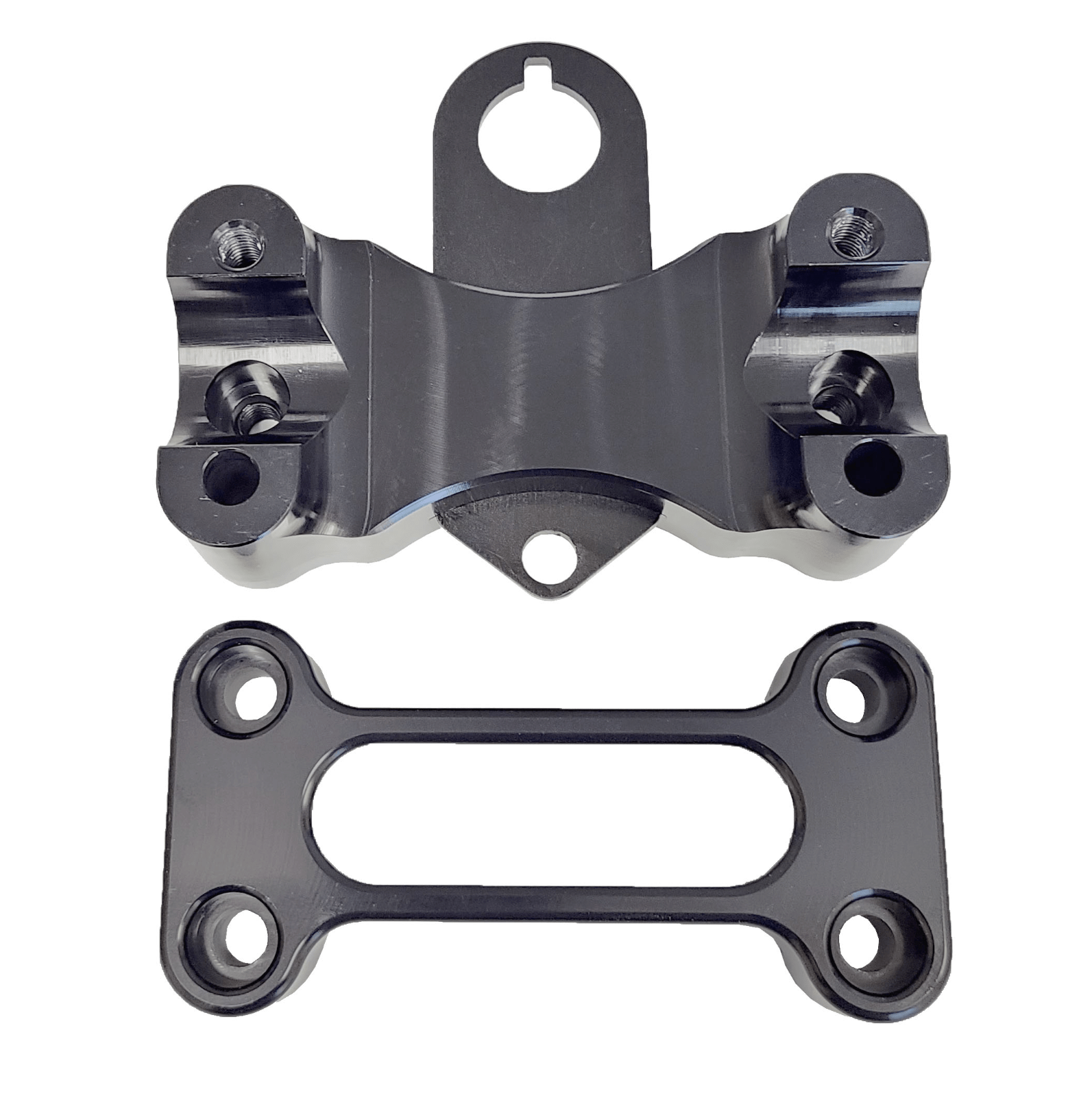 Raptor 700 Billet Aluminum Phat Bar Clamp – 1 1/8" Handlebars | Black Anodized - Dune Goons