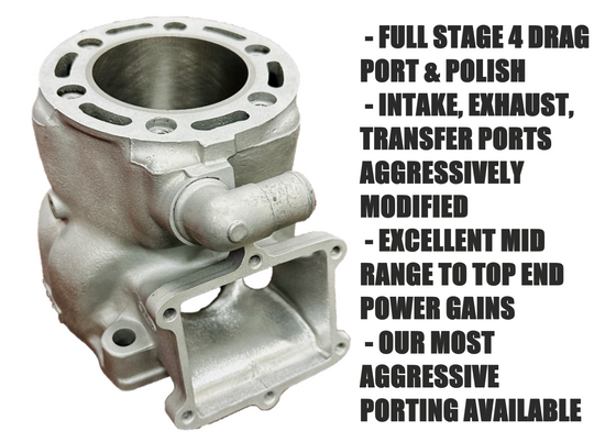Drag Port Service Honda TRX 250R Cylinder Drag Porting Stage 4 Full Racing Your Cylinder