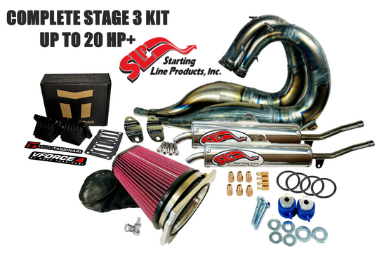 Banshee SLP Exhaust Pipes Jets Intake Kit V-Force Vforce 4 Reeds Stage 3 Kit