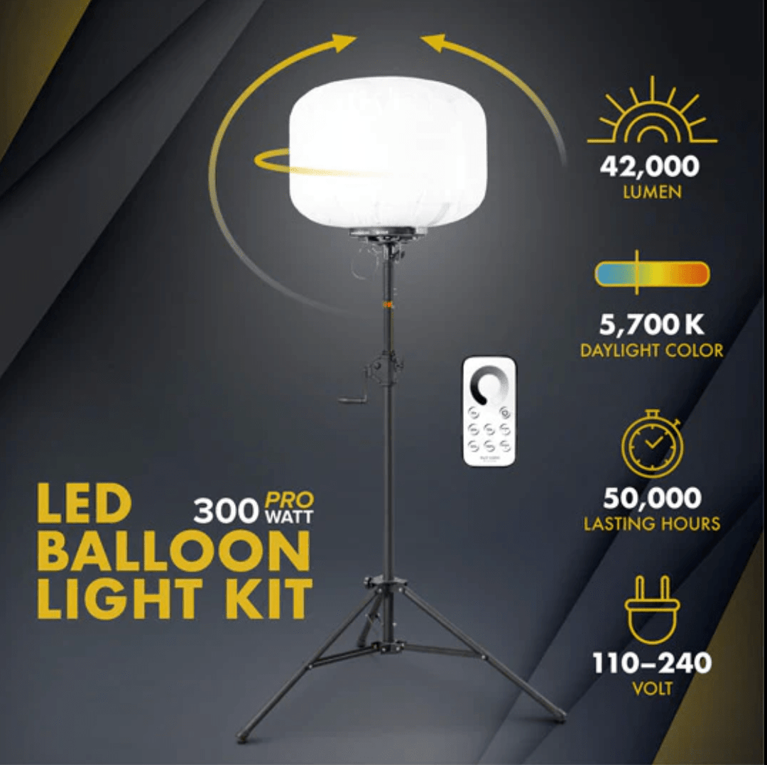 SeeDevil G3 Pro 400 Watt Balloon Light Kit – 58,000 Lumen Glare - Free Flood SD - 400W - KIT - G3 - Dune Goons