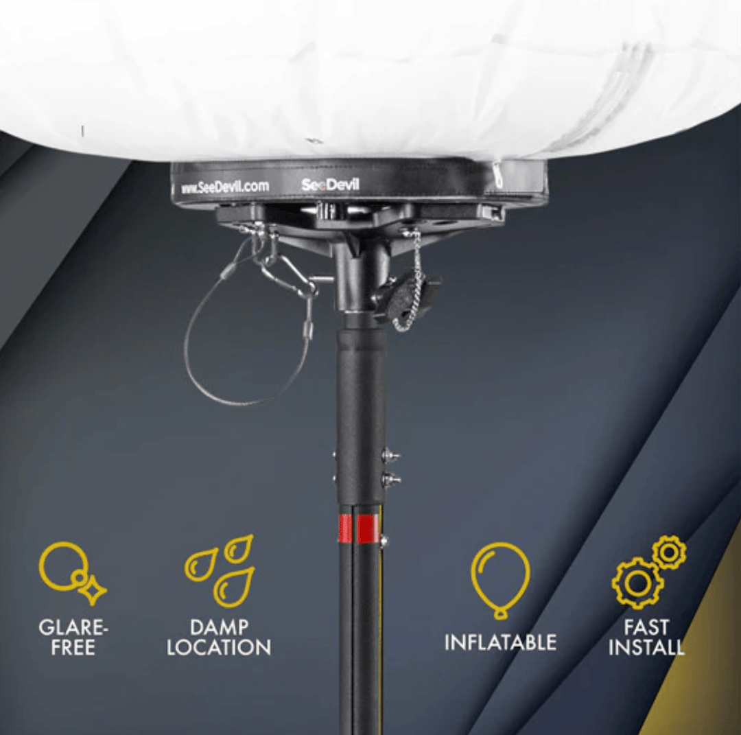 SeeDevil G3 Pro 400 Watt Balloon Light Kit – 58,000 Lumen Glare - Free Flood SD - 400W - KIT - G3 - Dune Goons