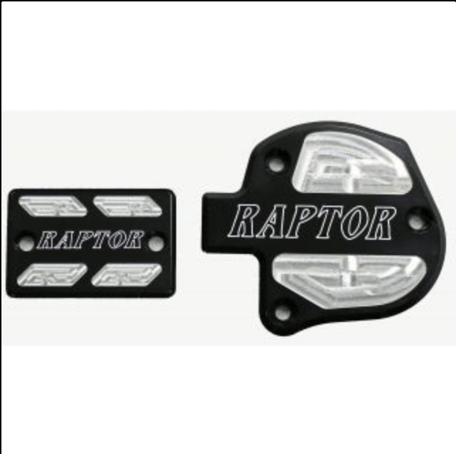 Throttle & Brake Cover Set (2009 & Newer) - Black w/logo - Modquad - Dune Goons