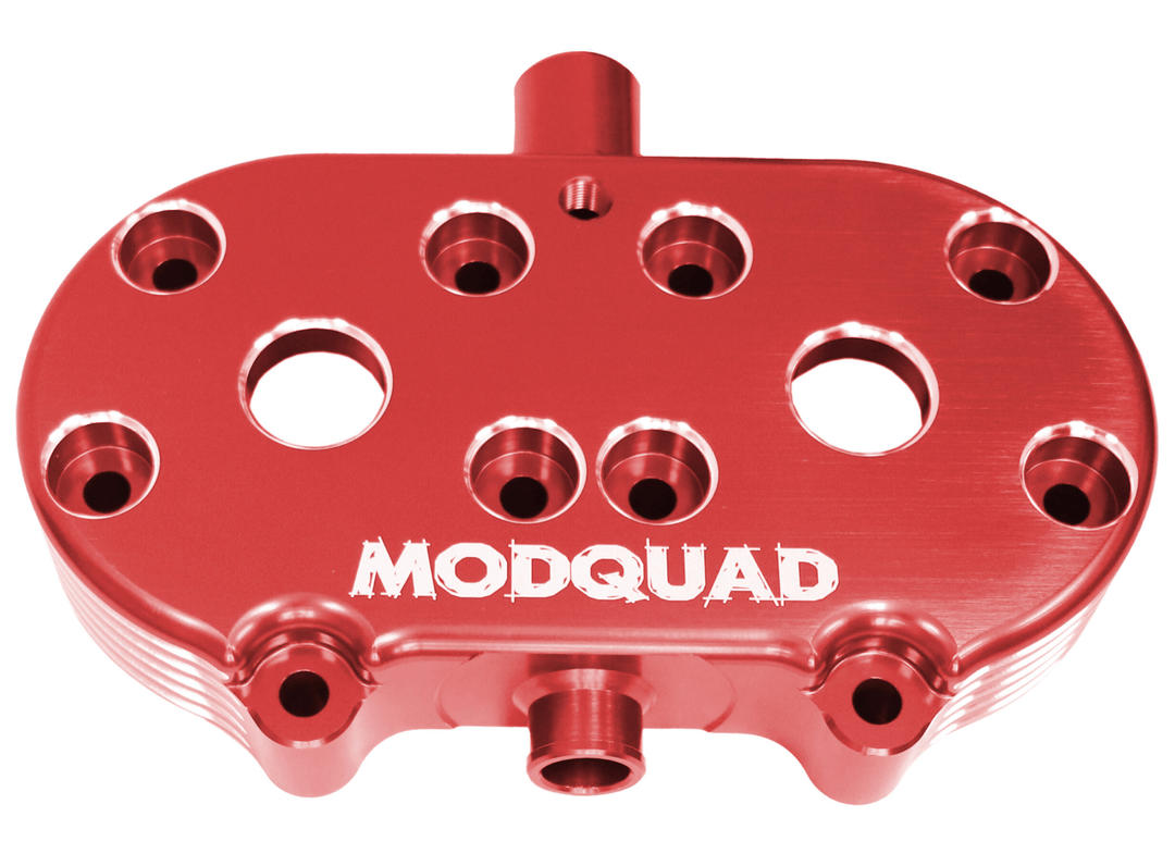 Yamaha Banshee Cool Head – Modquad Polished Billet Aluminum, Max Cooling - Dune Goons