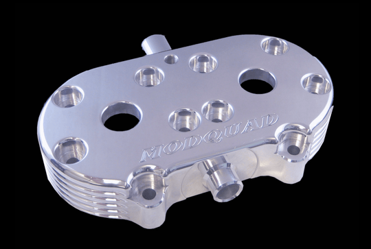 Yamaha Banshee Cool Head – Modquad Polished Billet Aluminum, Max Cooling - Dune Goons