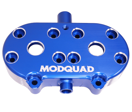 Yamaha Banshee Cool Head – Modquad Polished Billet Aluminum, Max Cooling - Dune Goons