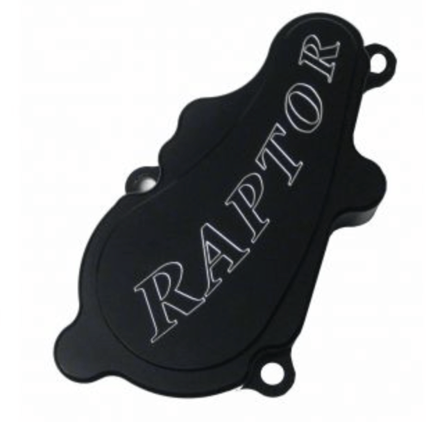 Yamaha Raptor 700 Water Pump Cover - Black w/logo - Modquad - Dune Goons