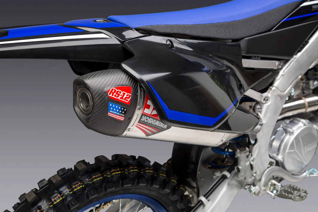 YZ450F 20 - 22 RS - 12 STAINLESS FULL EXHAUST SYSTEM W/ ALUMINUM MUFFLER - Dune Goons