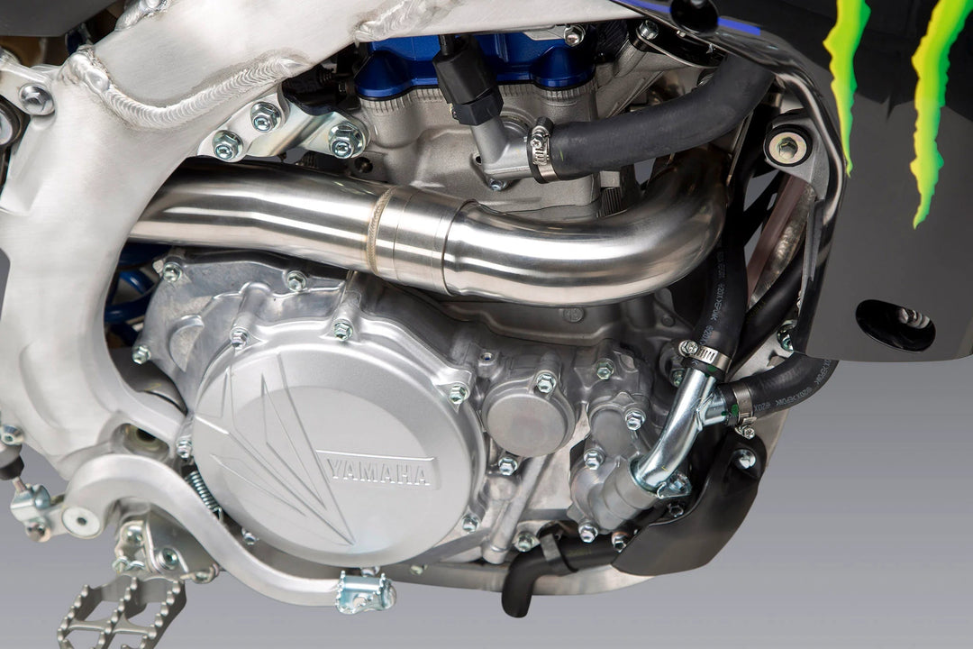 YZ450F 20 - 22 RS - 12 STAINLESS FULL EXHAUST SYSTEM W/ ALUMINUM MUFFLER - Dune Goons