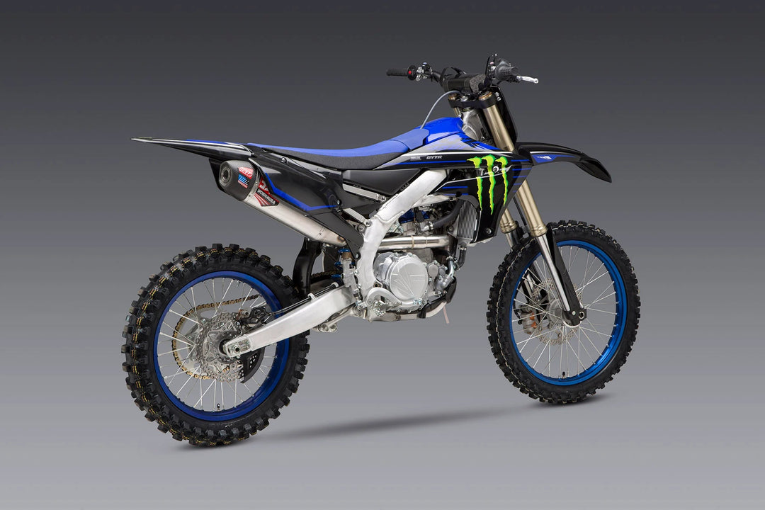 YZ450F 20 - 22 RS - 12 STAINLESS FULL EXHAUST SYSTEM W/ ALUMINUM MUFFLER - Dune Goons